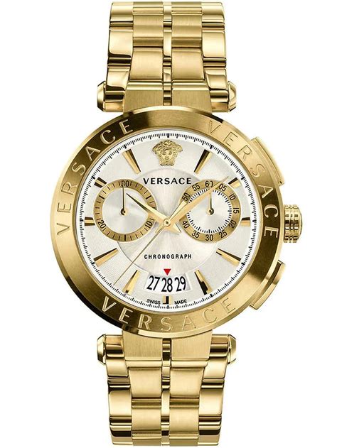 ve1d00419 versace men's watch|Versace Men's Watch Aion Chronograph 45mm Gold White .